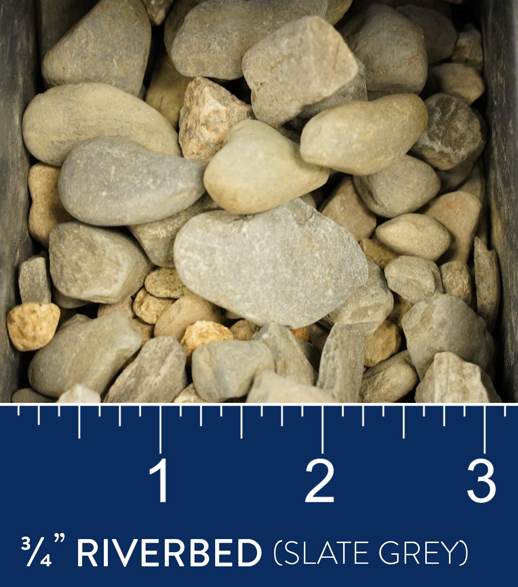 3/4" Riverbeds available at J&J Materials